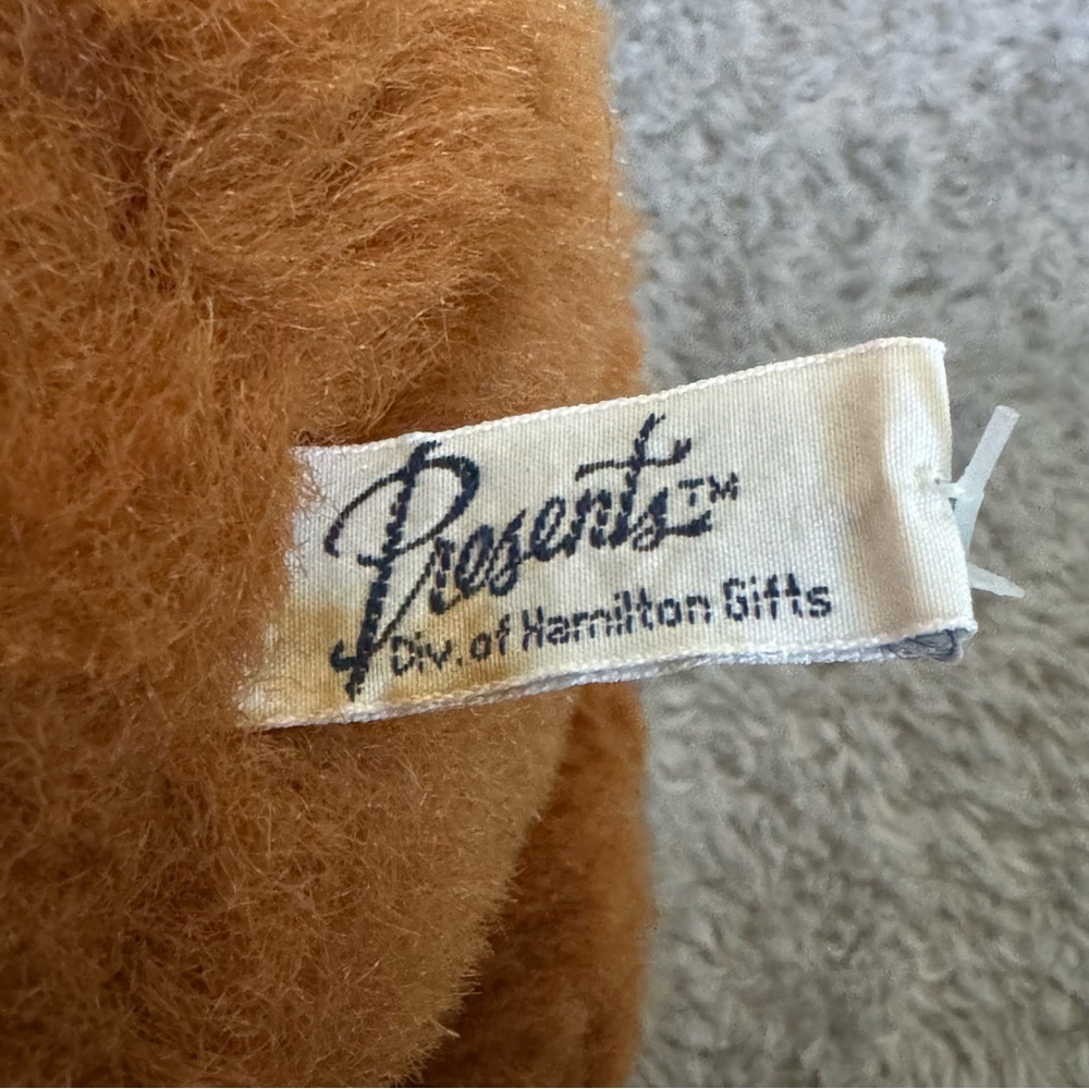 Hamilton Gifts Presents Brown Bear Plush Vintage Stuffed Animal Soft Toy - Picture 8 of 9
